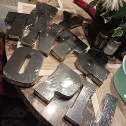 10 New Wood Larg Letters 9 All Firm Paid 4.89 Each Look My Post Alot Items