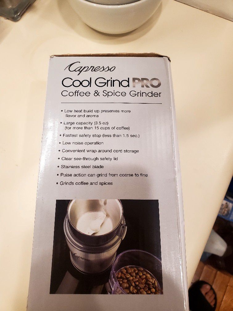 Capresso Cool Grind Pro Coffee & Spice Grinder & Reviews