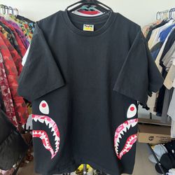 Bape Side Shark Pink Camo Tee