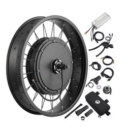 20" Front Wheel Electric Bicycle Motor Fat Tire Kit 48v 1000w Electric Bike Kit - Spring Sale