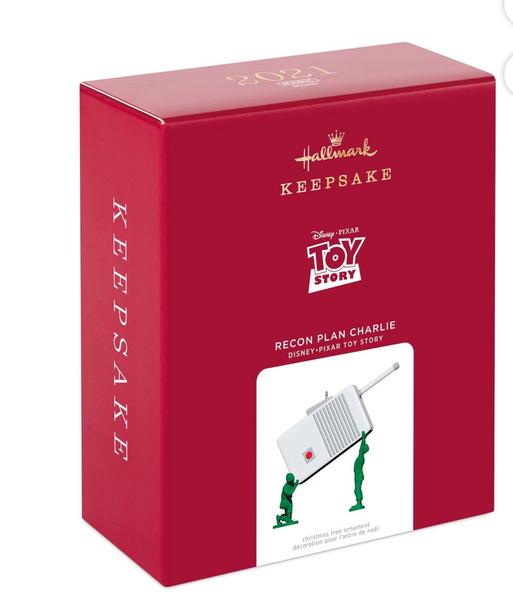 Christmas 2021 Hallmark Toy Story Green Army Men Recon Plan Charlie Ornament