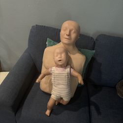 CPR Practice mannequins- Adult Male And Infant
