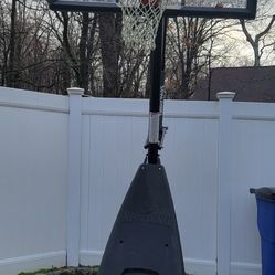 Spalding 54" Performance Acrylic Rapid Lock Portable Basketball Hoop