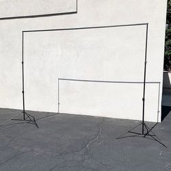(NEW) $40 Heavy Duty Backdrop Stand 8.5x10 FT Adjustable Photography Background w/ Clips and Carry Bag