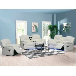 Recliner Sofa 🛋 Sofa Reclinable/ Financing Available 