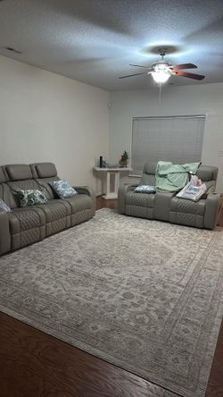 Gray reclining set