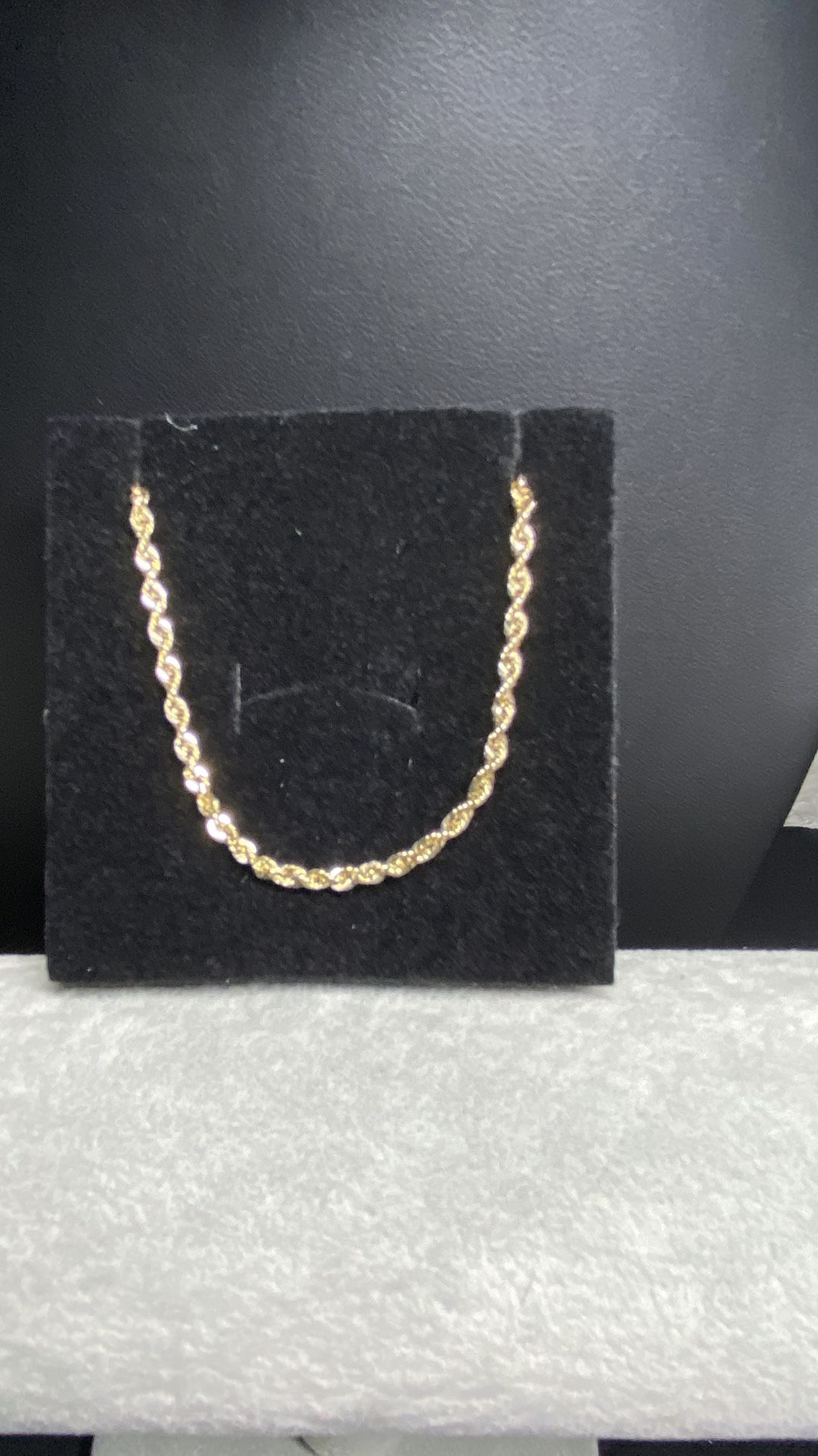 10k Gold Rope Bracelet 7.5”