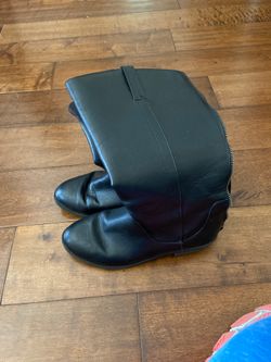 Cat and Jack black boots size 4