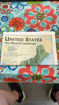 VTG  USA map/effemera