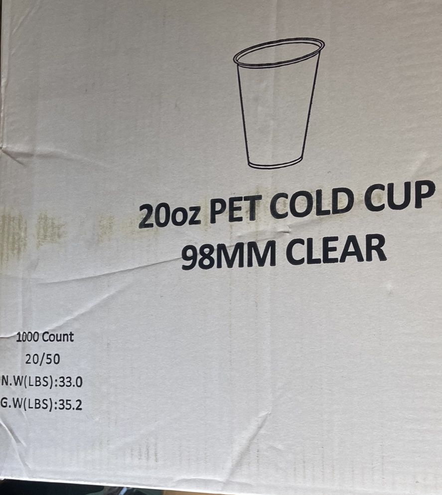 Clear 20oz Cups 