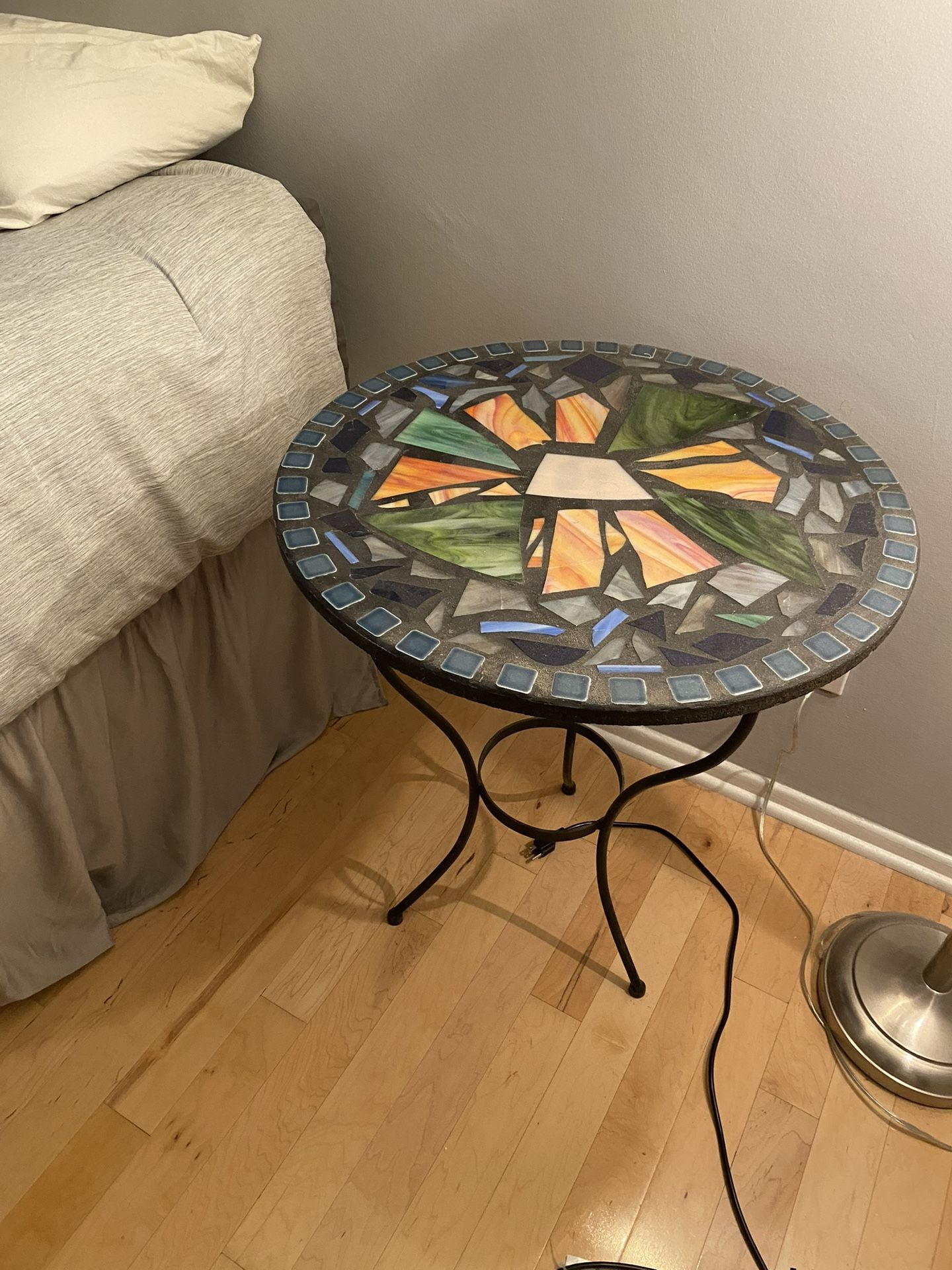 Bistro Mosaic Table Metal Legs