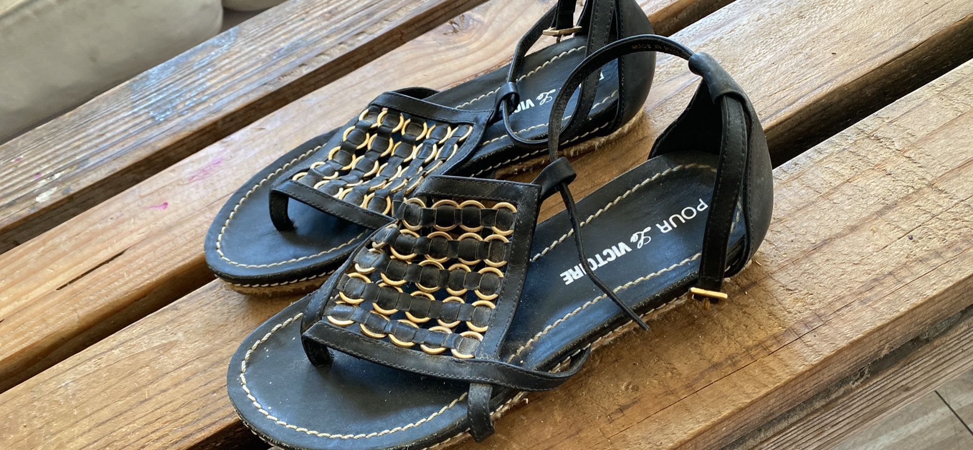 Leather Sandals Size 6