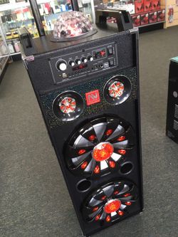 NewTek Bluetooth rechargeable speaker with LED lights 4000 W rechargeable Bluetooth