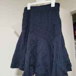 Navy Midi Skirt 