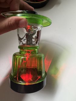 Light-Up Dinosaur Lantern / Night Light – Green LED Toy