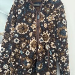 Abercrombie &Fitch Floral Patterned Fleece jacket 
