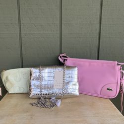 A New Day Women's Small Quilted Silver Clasp Chain Crossbody Bag