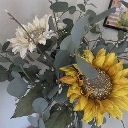 Eucalyptus and Sunflowers  
