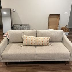 Tan/white Couch