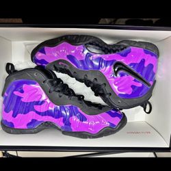 Purple Camo Foamposite Nike