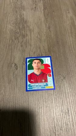 Cristiano Ronaldo World Cup sticker blue frame