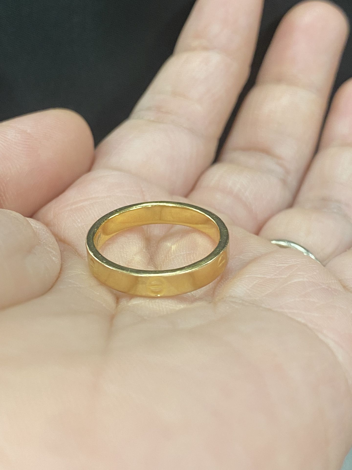 ✨ 18k Real Gold Ring • Size 8 • Unisex • Good Condition ✨