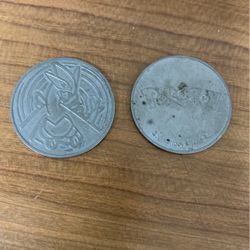 Pokemon Lugia Metal Game Coin Collectible Promo Nintendo 