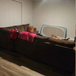 Brown Sectional Sofa 