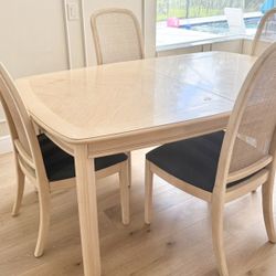 White Oak Extension Dining Table 
