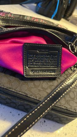 Coach Poppy Plaid 2Way Satchel Bag