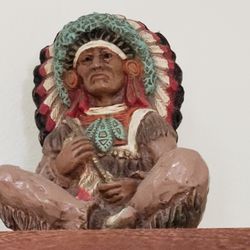 Vintage Native American Indian Statue