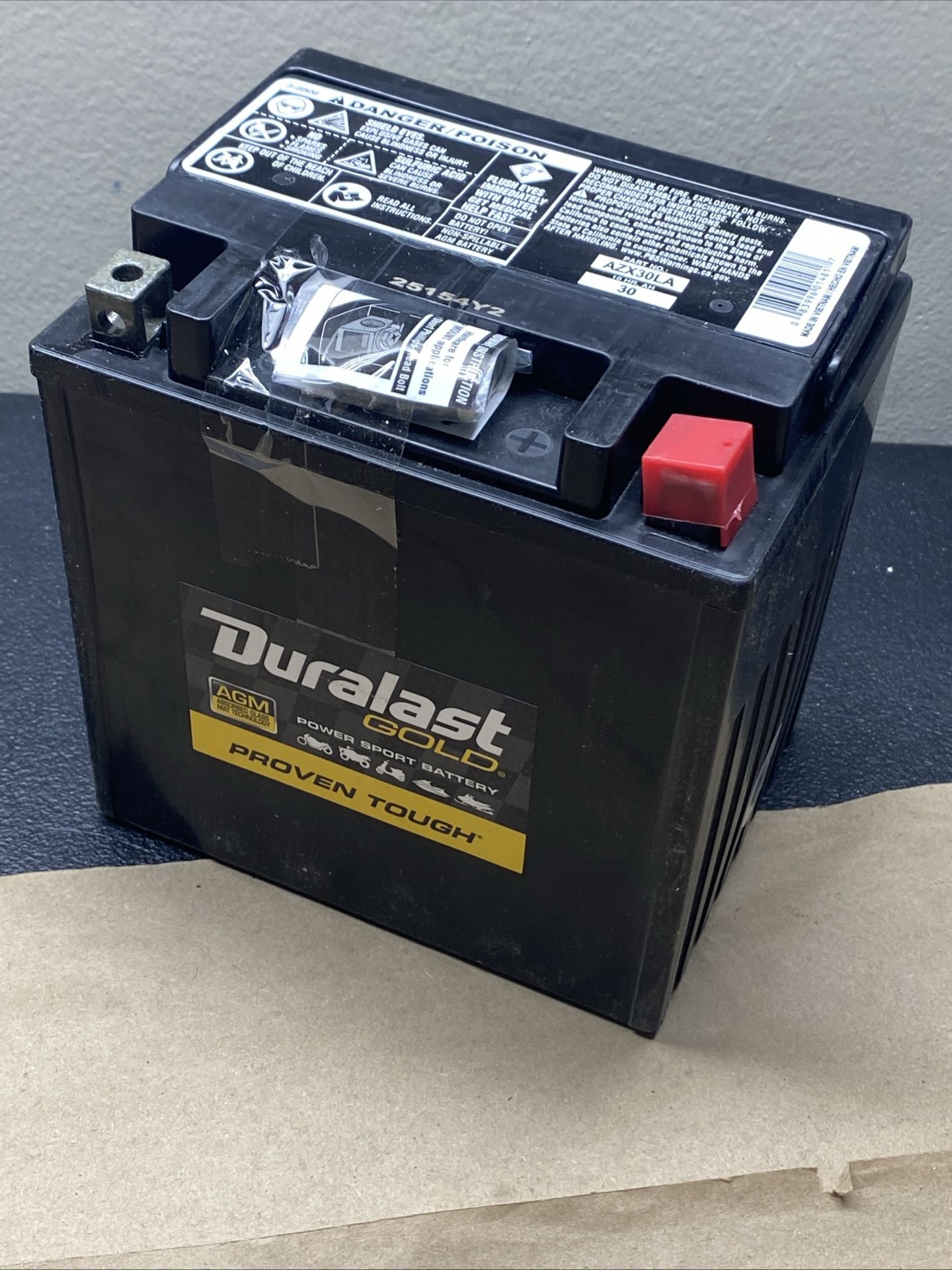 DURA LAST GOLD ETX30LA BATTERY