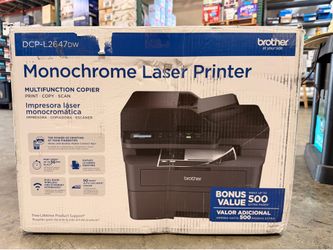 Brother Wireless Monochrome All-in-One Laser Printer with Higher Yield Ink, DCP-L2647DW Brand New In Box