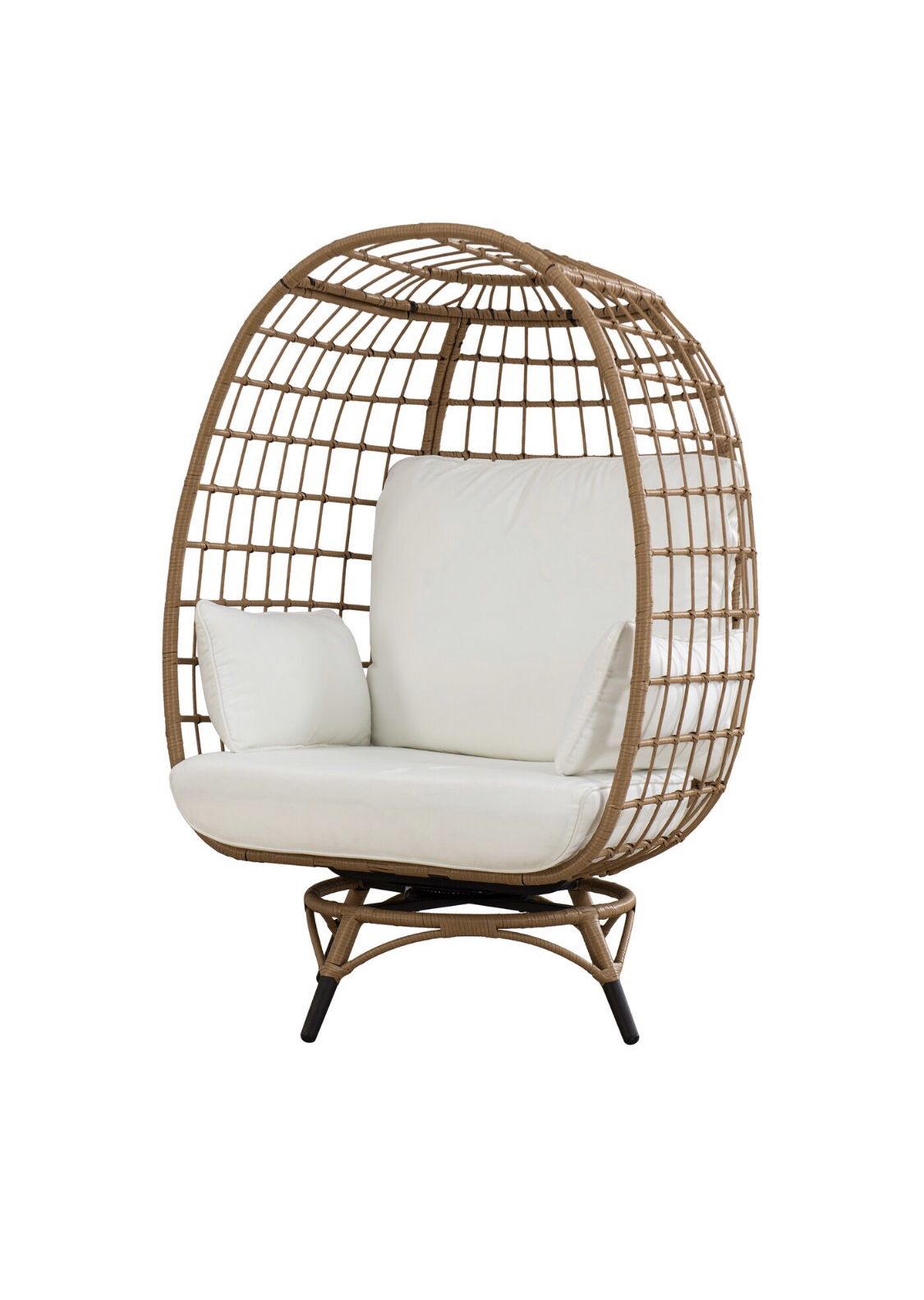 Wellow Baytree Swiveling Egg Chair with Cushions