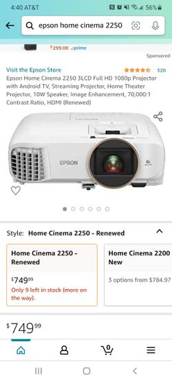 Epson Projector - Home Cinema 2250