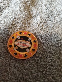 1 OZ COPPER ROUND  LAS VEGAS  POKER  CHIP