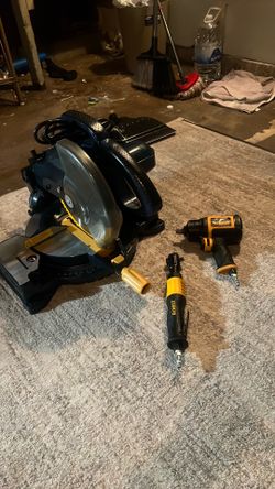 Miter saw 2 dewalt air impacts