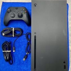 Microsoft Xbox Series X Gaming Console 1Tb Storage Memory 1882 Model Wifi Bluetooth Control Joystick Gamer Puzzle Adventure Role Playing Fighting 