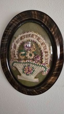 Crochet wall art