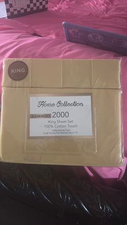 Home Collection Bamboo 2000 King Sheet Set