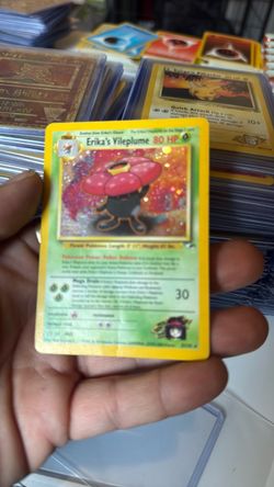 Erika's Vileplume Holo Pokémon Card