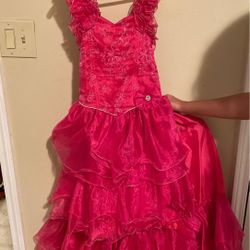 Kids pink party dress