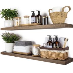 Rustic Wood Floating Shelves 36 inch