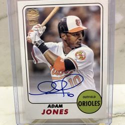 Adam Jones 2024 Topps Archives Certified Autograph Baseball Card