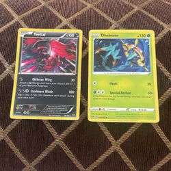 Two Basic Pokemon Cards