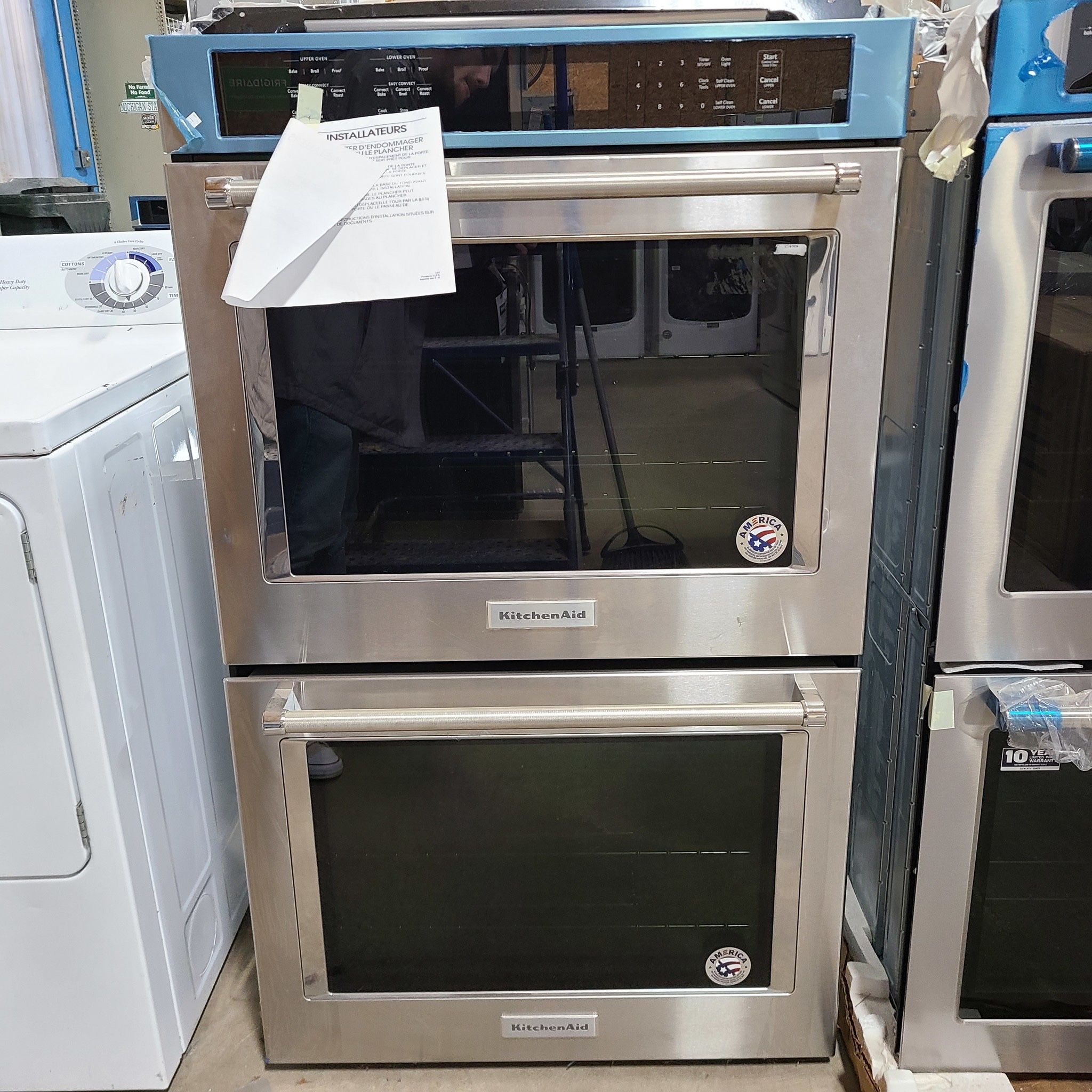 Brand New Kitchen Aid Double Wall Oven 30” Stainless Steel