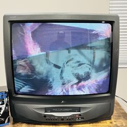 Zenith TV-2562Z, Vintage 25-inch color - Retro Gaming/VHS/VCR Combo - Works