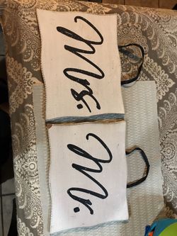 Mr & Mrs wedding signs