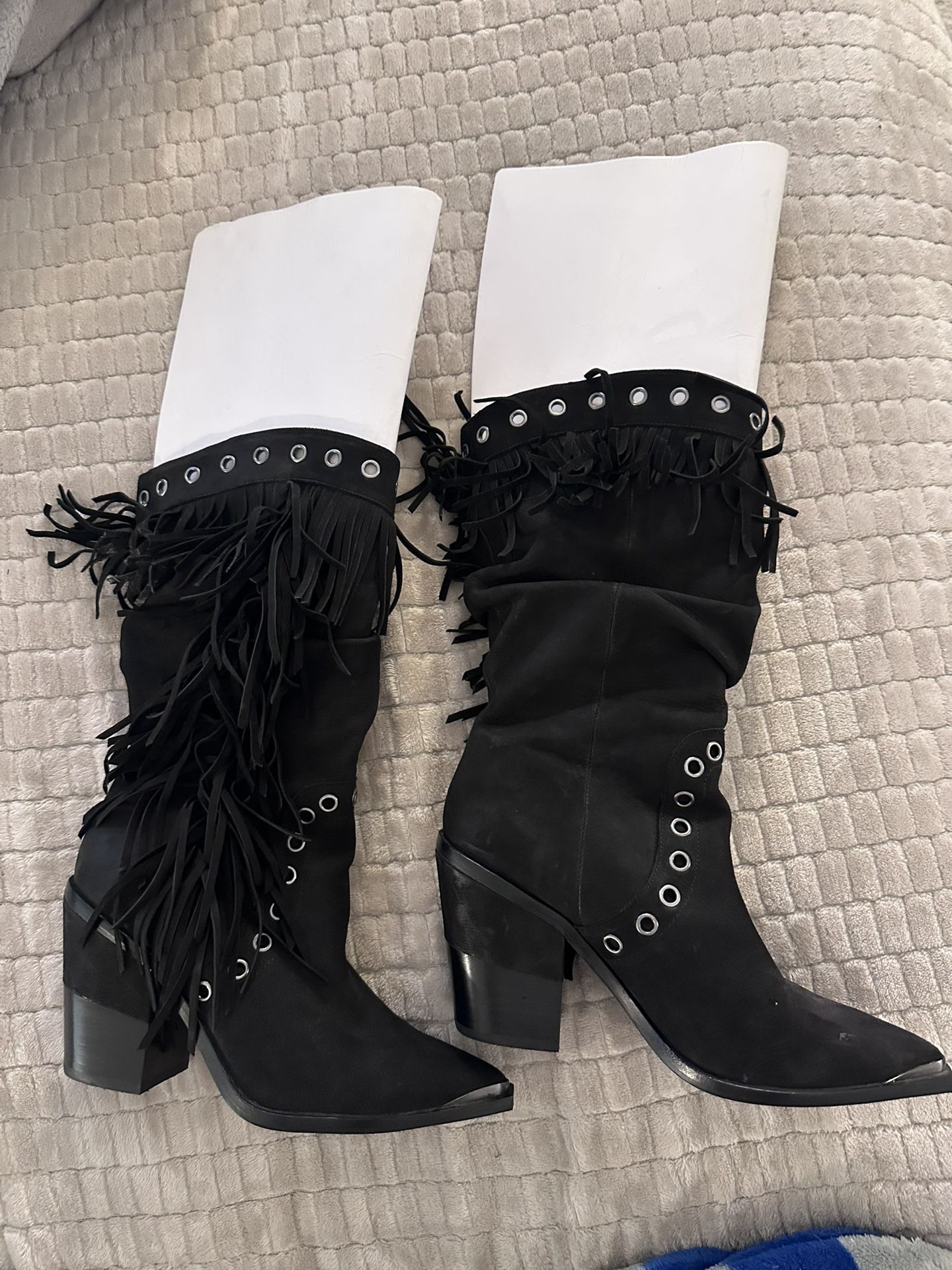 Kenneth Cole Fringe Boots 