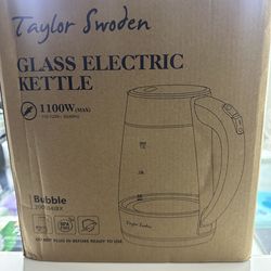 Taylor Swoden Glass Electric Kettle – 1.7L (1100W)